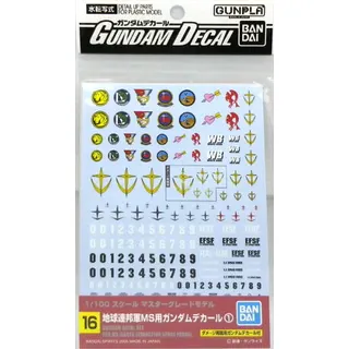 ガンダムデカール GD16 MG 汎用-連邦用