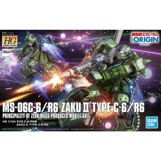 HG 1/144 MS-06C-6/R6 ザクII C-6/R6型 THE ORIGIN(ジ・オリジン)