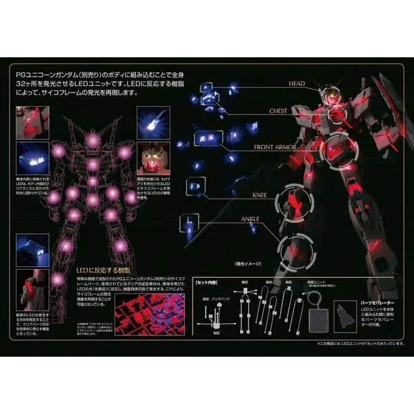 PG 1/60 RX-0 ユニコーンガンダム用 LEDユニット(2)